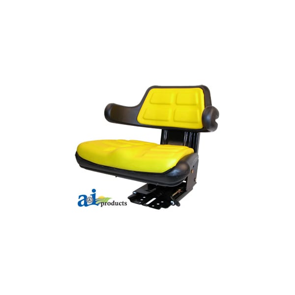 Wrap Around Back w/ Arms, Plastic, YLW, 300 lb / 136 kg Weight Limit 21.5" x10" x18.5"
